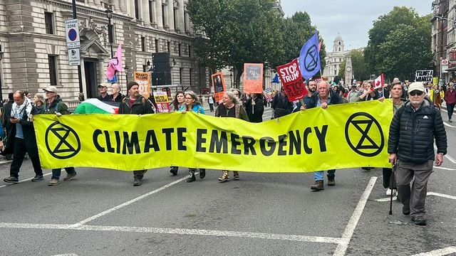 Anti-Trump Protesters Take Aim at 'Naive' US-UK AI Deal